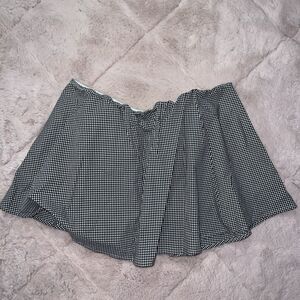 Aritzia babaton black and white gingham tube top sleeveless women’s size small